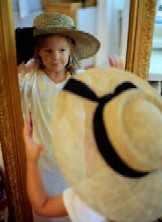 looking in the mirror