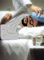 Sean with an injured left shoulder and a splitting head ache