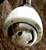 Security Cameras in use in the library, along with movement sensors.